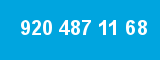 920 487 11 68
